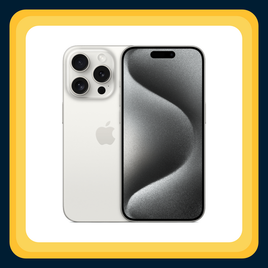 Apple iPhone 15 Pro reconditionné — coloris titane blanc — Light, Allaire